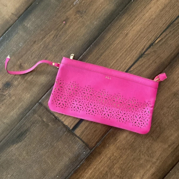 Ralph Lauren RLL Littlebury Tote Bag Rose Pink Gold - Picture 8 of 11